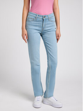 Lee Lee Jeansy MARION STRAIGHT Niebieski Regular Fit