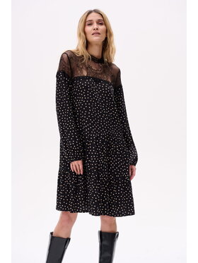 blue shadow blue shadow Sukienka Shay Czarny Regular Fit