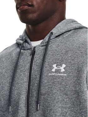 Under Armour Majica Dugih Rukava UA Essential Fleece FZ Hood 1373881 Siva Regular Fit