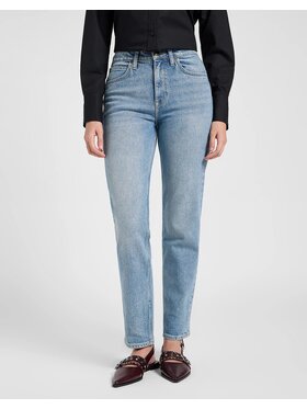 Lee Lee Jeansy CAROL Biały Straight Leg