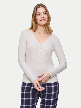 Triumph Triumph Pyžamová blúzka Mix&Match 10225031 Krémová Regular Fit