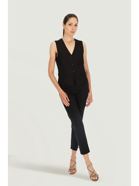 Deni Cler Milano Deni Cler Milano Kamizelka garniturowa W-DC-4001-E2-S4-90-1 Czarny Regular Fit