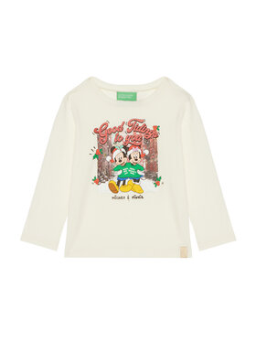 United Colors Of Benetton United Colors Of Benetton Majica 3ATNG10GQ Écru Regular Fit