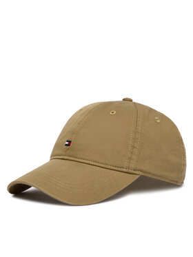 Tommy Hilfiger Tommy Hilfiger Kapa s šiltom Th Flag Soft 6 Panel Cap AM0AM14099 Khaki