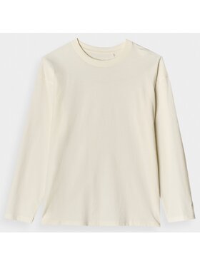 4F 4F Longsleeve 4FWAW24TLONU317 Beżowy Oversize