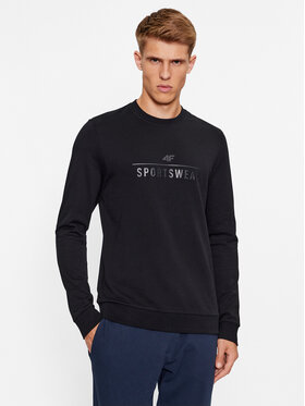 4F 4F Sweatshirt 4FAW23TSWSM692 Schwarz Regular Fit