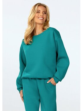 DKaren Sport DKaren Sport Bluza Rehema Turkusowy Relaxed Fit