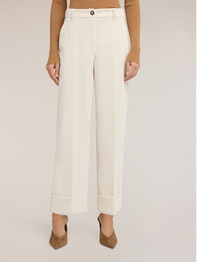 Motivi Motivi Pantaloni di tessuto P08TQ005034N011 Bianco Regular Fit