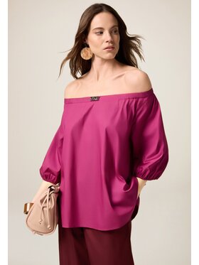 Oltre Oltre Bluzka 2485J100726N019 Różowy Over Fit