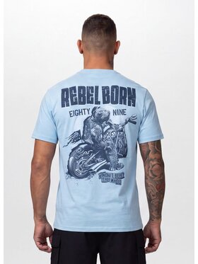 PITBULL PITBULL T-Shirt REBEL BORN Niebieski Regular Fit