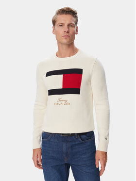 Tommy Hilfiger Tommy Hilfiger Pulover MW0MW44816 Crem Regular Fit