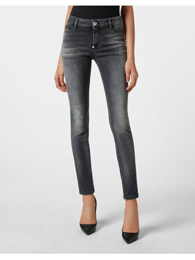 PHILIPP PLEIN PHILIPP PLEIN Jegginsy 1073 Czarny Jegging Fit