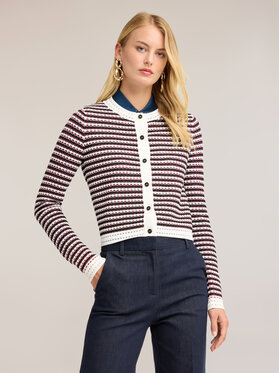 Motivi Motivi Cardigan M355W004060N0S1 Bianco Regular Fit