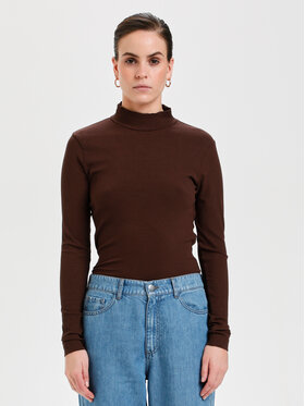 Karen by Simonsen Karen by Simonsen Блуза Ezzie 10104067 Кафяв Classic Fit