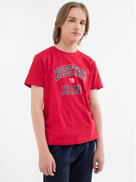 BIG STAR BIG STAR T-Shirt fiordi_603 Czerwony Basic Fit