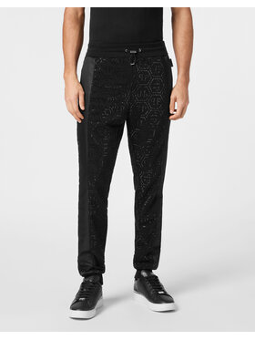 PHILIPP PLEIN PHILIPP PLEIN Teplákové kalhoty 23125 Černá Jogger Fit