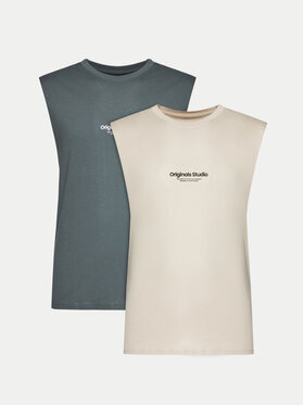 Jack&Jones Jack&Jones 2er-Set Tank-Tops Vesterbro 12260785 Bunt Oversize