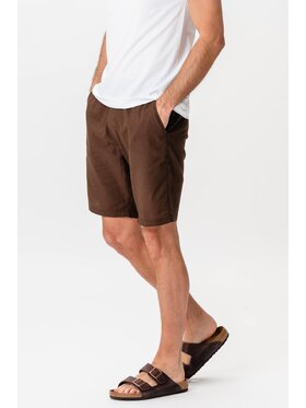TeeShoppen TeeShoppen Szorty materiałowe 'Basic Collection' Brązowy Regular Fit