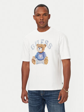 Guess Guess T-Shirt M6YI75K5409 Biały Regular Fit