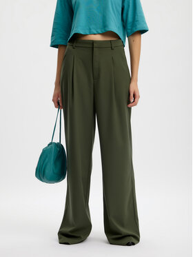 Gestuz Gestuz Hlače iz tkanine 10906861 Zelena Wide Leg