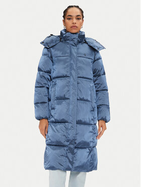 Calvin Klein Jeans Calvin Klein Jeans Giubbotto invernale Shiny Monologo J20J224617 Blu Regular Fit