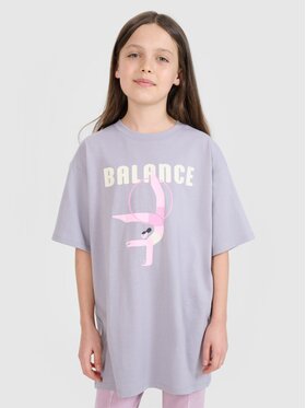 4F 4F T-shirt 4FJRSS25TTSHF2646-25S Grigio Oversize