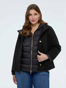 Fiorella Rubino Fiorella Rubino Kurtka puchowa F057T001491N033 Czarny A-Line Fit