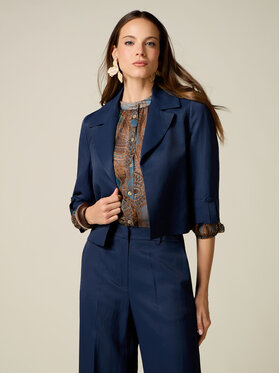 Oltre Oltre Giacca da abito R01SR002649N034 Blu Boxy Fit