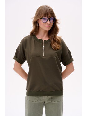 blue shadow blue shadow Bluzka Flexy Zielony Regular Fit