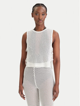 Guess Guess Τοπ E6GR01 Z5632 Λευκό Regular Fit