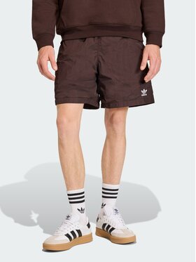 adidas adidas Szorty materiałowe 152181 Brązowy Regular Fit