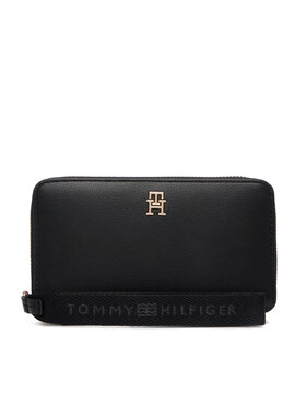Tommy Hilfiger Tommy Hilfiger Táska Th Logotape Compact Zip Around AW0AW18699 Fekete
