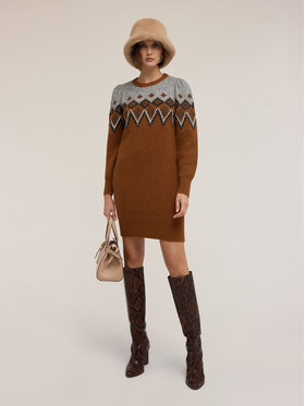 Motivi Motivi Vestito da giorno 7612W001520N0V2 Marrone Slim Fit