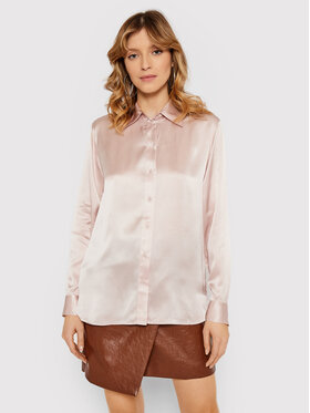 The Kooples The Kooples Marškiniai Liquid Satin FCCL24006K Rožinė Relaxed Fit