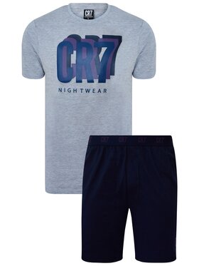 Cristiano Ronaldo CR7 Cristiano Ronaldo CR7 Piżama 8730-41-2616 Szary Regular Fit