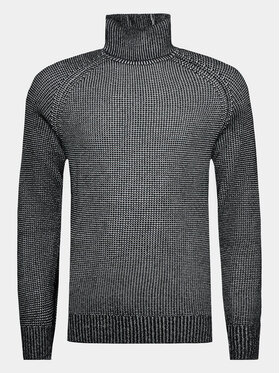 INDICODE INDICODE Rollkragenpullover Alexavin 35-687 Schwarz Regular Fit