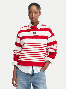 Tommy Jeans Tommy Jeans Bluza DW0DW22824 Czerwony Regular Fit