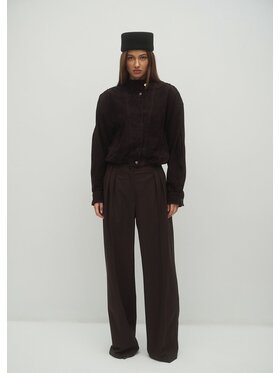 Le Collet Le Collet Kurtka bomber ORLANDO Brązowy Oversize