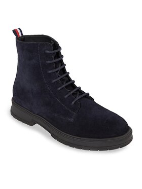 Tommy Hilfiger Tommy Hilfiger Μποτίνια Hilfiger Core Suede Boot FM0FM04674 Μπλε