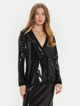TWINSET TWINSET Marynarka 242TT3145 Czarny Straight Fit