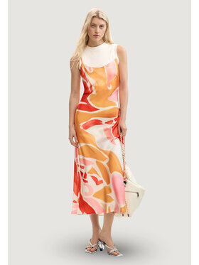 Desigual Desigual Φόρεμα καθημερινό VEST_WAVE Πορτοκαλί Egg Fit