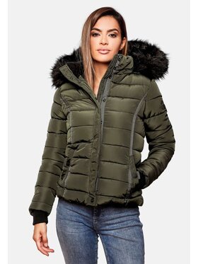 Navahoo Navahoo Kurtka zimowa Miamor Zielony Casual Fit