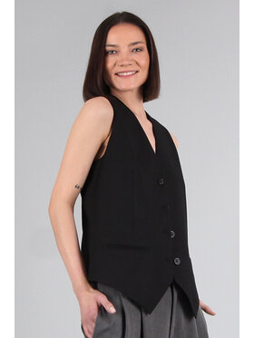 OPRA OPRA Kamizelka OP-NUR-BLACK Czarny Oversize