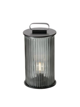 MIAhome MIAhome Lampion szklany 24x13 cm VITRUM Czarny
