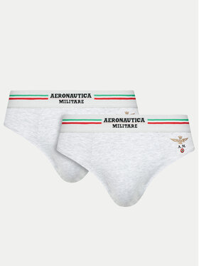 Aeronautica Militare Aeronautica Militare Komplet 2 par slipów AM1USL001 Szary