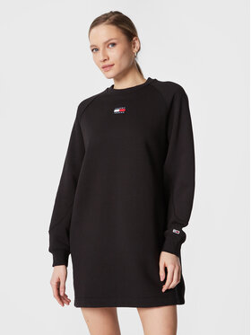 Tommy Jeans Tommy Jeans Ежедневна рокля Badge DW0DW15046 Черен Regular Fit