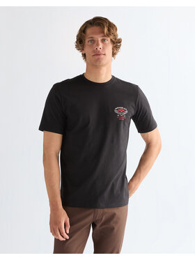 Wrangler Wrangler T-Shirt SMALL AMERICANA TEE Czarny Regular Fit