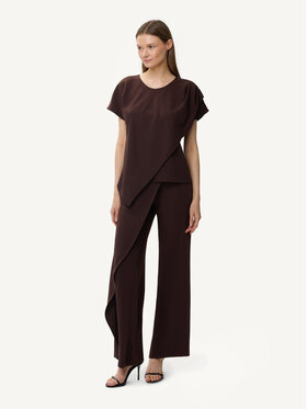 KMX KMX Bluzka 504390005 Brązowy Loose Fit