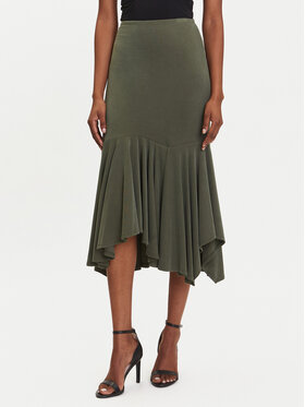 Guess Guess Spódnica midi W5YD85 KCTB2 Zielony Regular Fit