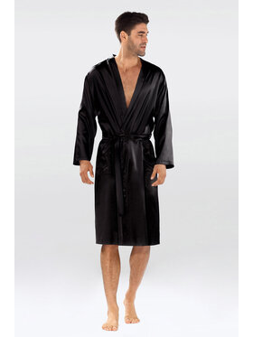DKaren Lingerie DKaren Lingerie Szlafrok Christian Męska Czarny